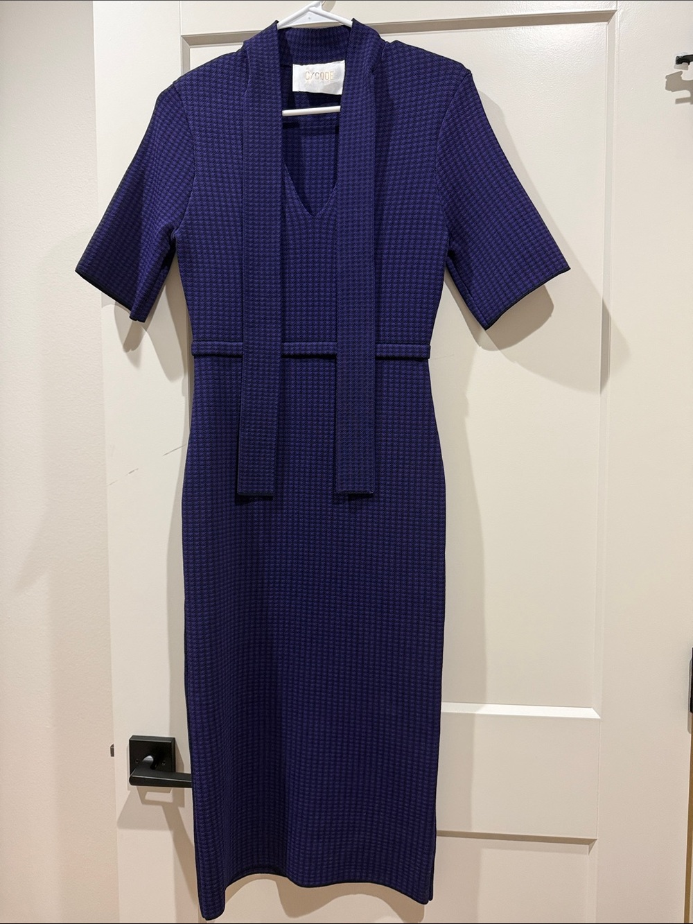 Scanlan Theodore Crepe Knit Daisy Dress Mauve (S)